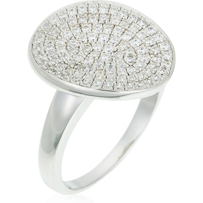 Orphelia ZR-3516/60 - Ring Ovalino - Micro Pavé Zirconium - 925 Zilver - Maat 60