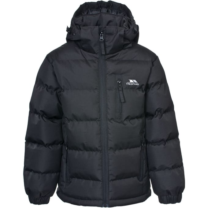 Trespass - Jongens Tuff Padded Winterjas (Zwart)