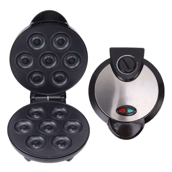 1000W Dubbelzijdig Verwarmende Donutmachine Multifunctionele Elektrische Donutmaker L black