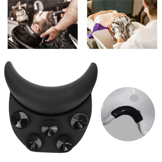 Siliconen Gebogen Kussen Shampoo Bed Neksteun Haarwas Kussen Kappersgereedschap gray