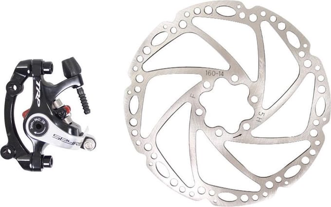 Trp Mechanische Schijfremset Spyre Achter Zwart/zilver