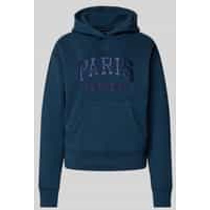 Regular fit hoodie met logostitching