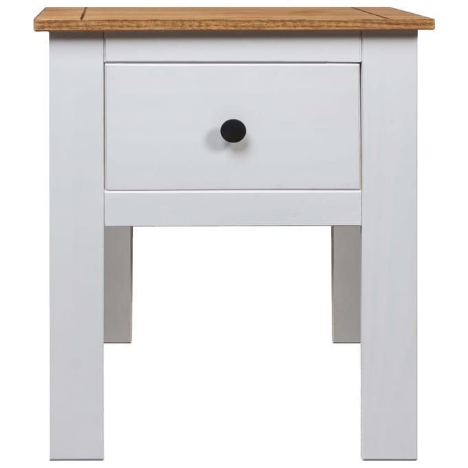 vidaXL - Nachtkastje - Panama - Range - 46x40x57 - cm - grenenhout - wit
