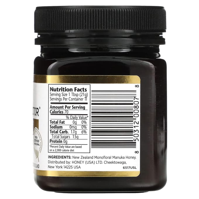 Manuka Doctor, Miel de Manuka, Miel de fleur unique, MGO 125+, 8,75 oz (250g)