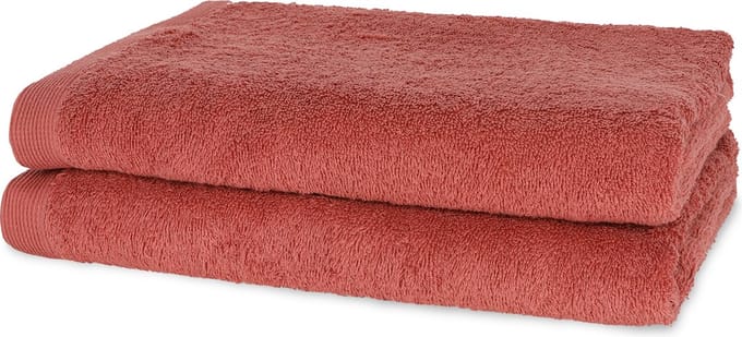 Casilin - Como - set van 2 douchelakens - 70x140 - Brick Red