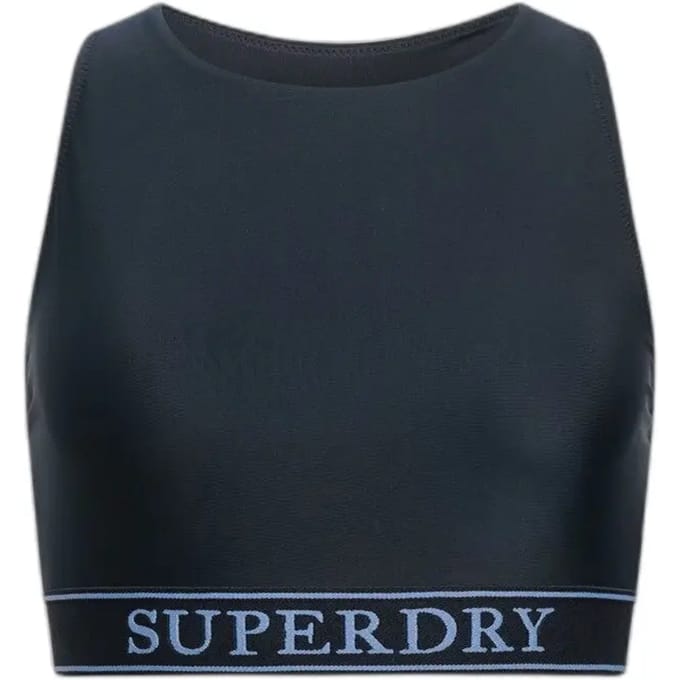 Dames zwemkleding top Superdry Logo Racer Back