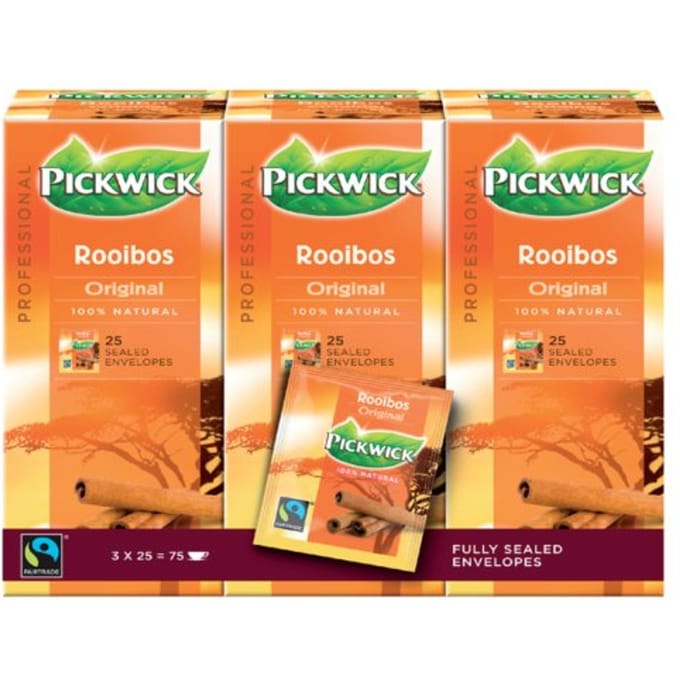 Thee Pickwick Fair Trade rooibos 25x1.5gr