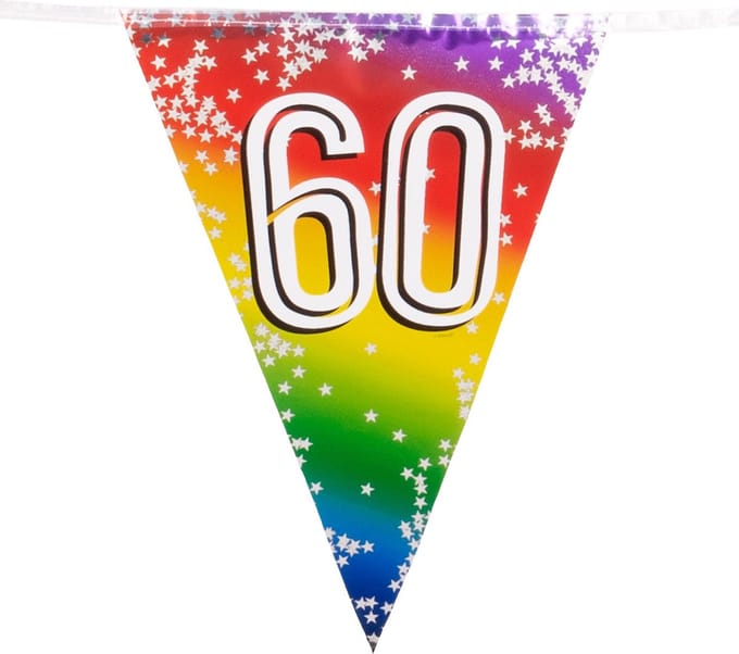 Boland - Folievlaggenlijn Rainbow '60' - Regenboog - Regenboog