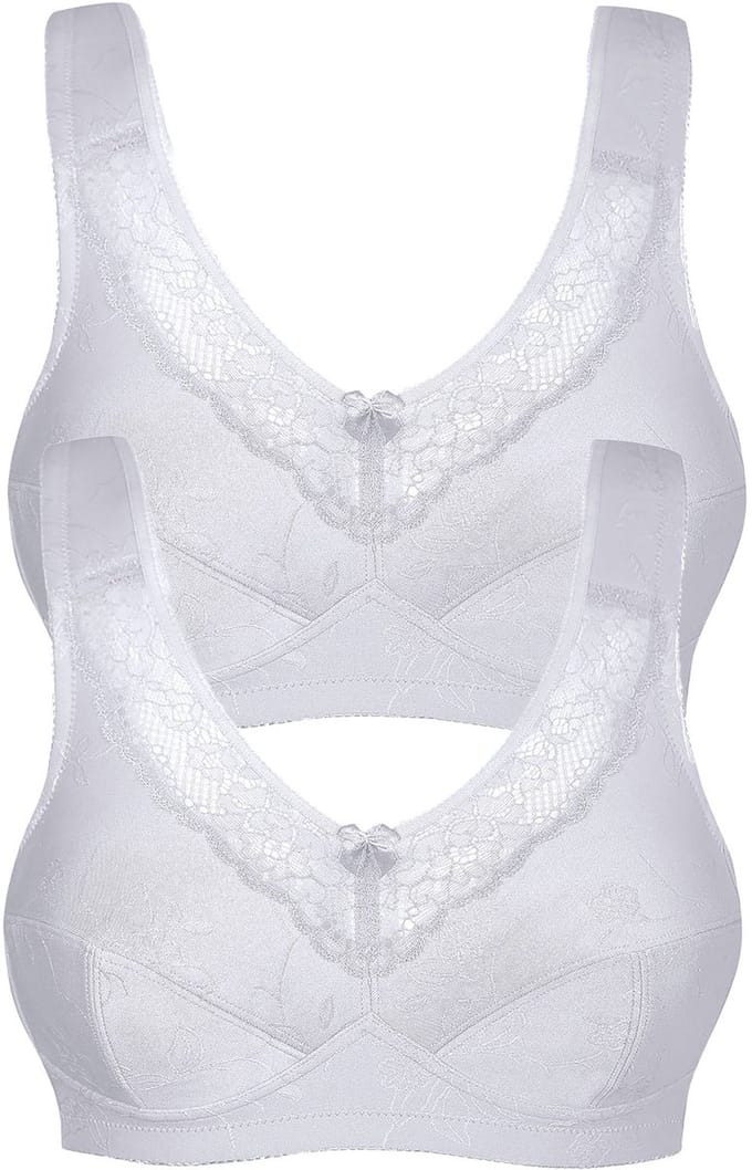 2-pack ontlastings-BH zonder beugel Basic
