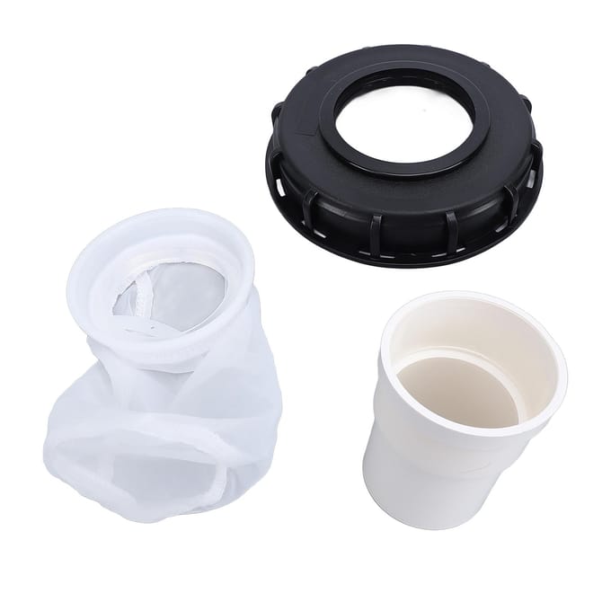 DN150?165mm Ton Vat Deksel Plastic Herbruikbaar Ton Vat Dop met Filter voor Chemie black