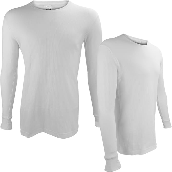 2-Pack Kinderen Thermisch T-shirt met Lange Mouwen | Warme Basislaag Ondergoed Top