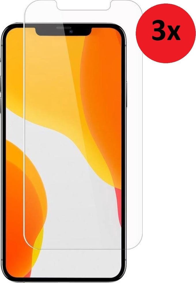 Screenprotector Geschikt voor iPhone 13 - iPhone 13 Screen Protector Bescherm Glas 3x