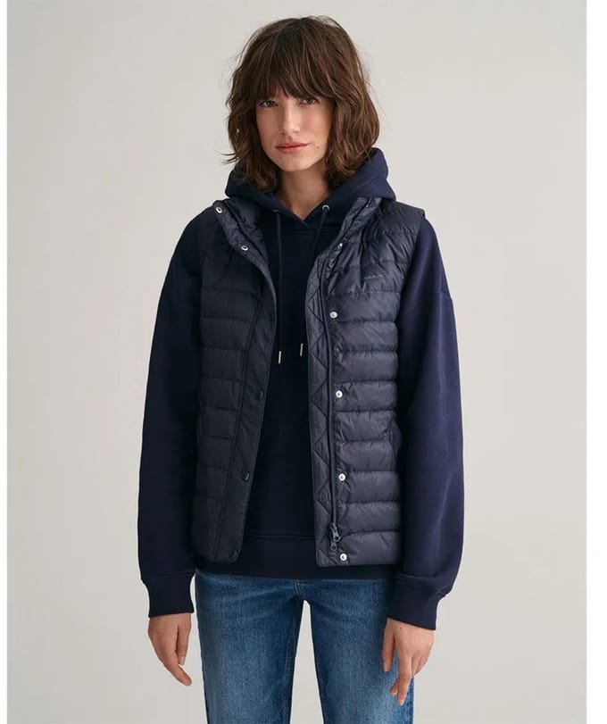 Gant Light Donsjack Blauw XS Vrouw
