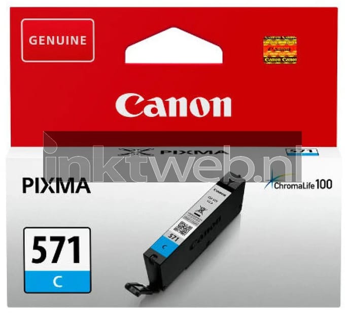 Canon CLI-571C inktcartridge cyaan (origineel)