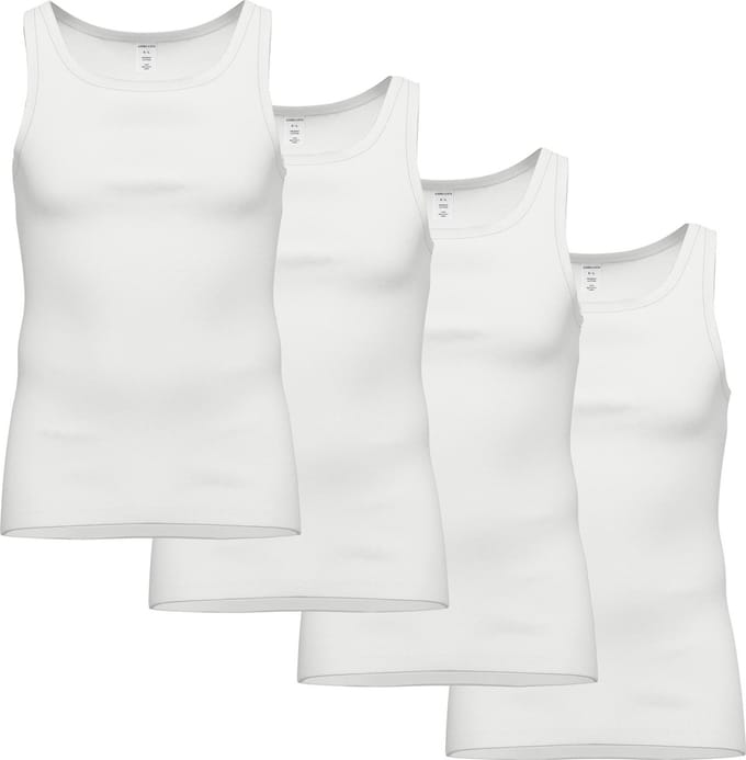 AMMANN Onderhemd Feinripp Unterhemden 4er Pack Verpakking van 4