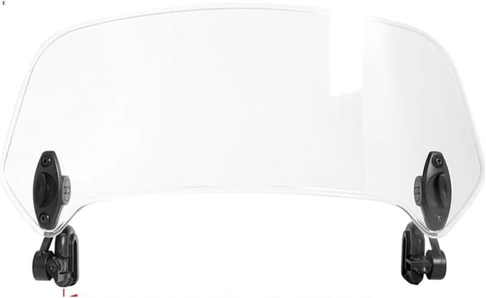 Motor Windscherm - Spoiler Deflector - Comfortabel Rijden - Verstelbare Clamp-On - 280mm Breedte - Universeel