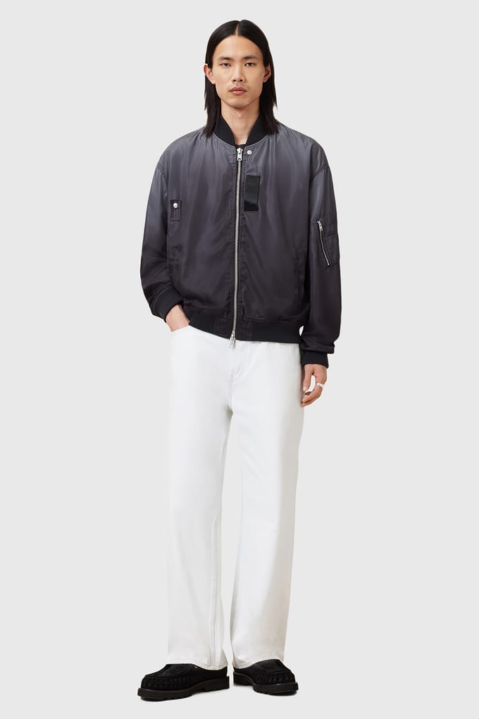 AllSaints Cascade Bomber Washed Black Taglia: XL | Bomber Outlet | Uomo | Nero