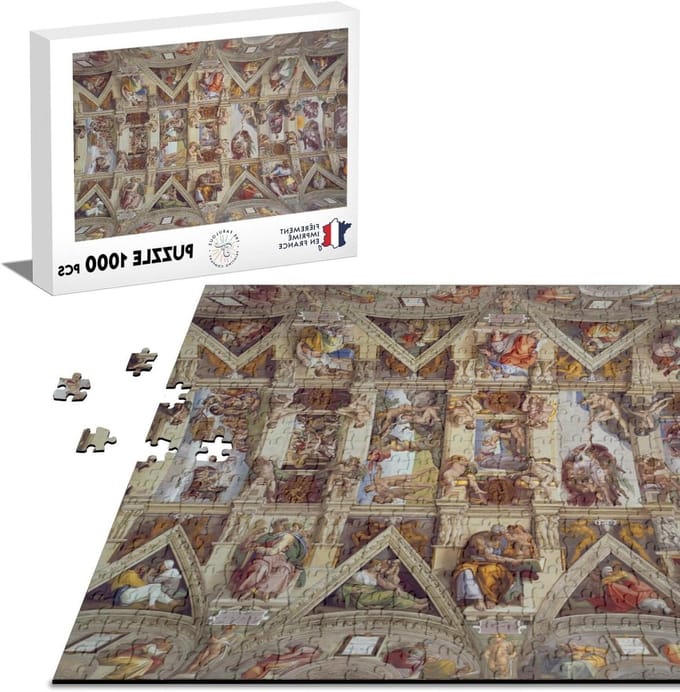 Classic puzzle 1000 pieces Ceiling Sistine Chapel Vatican Michelanges Rome