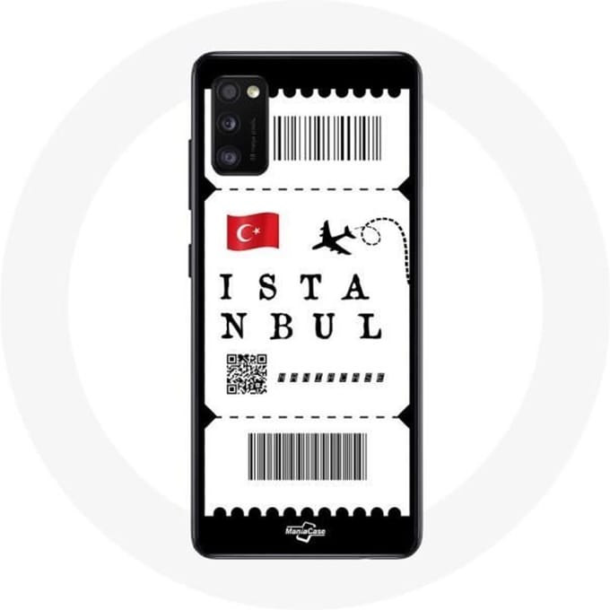 Coque Samsung Galaxy A41 Billet d'avion Istanbul