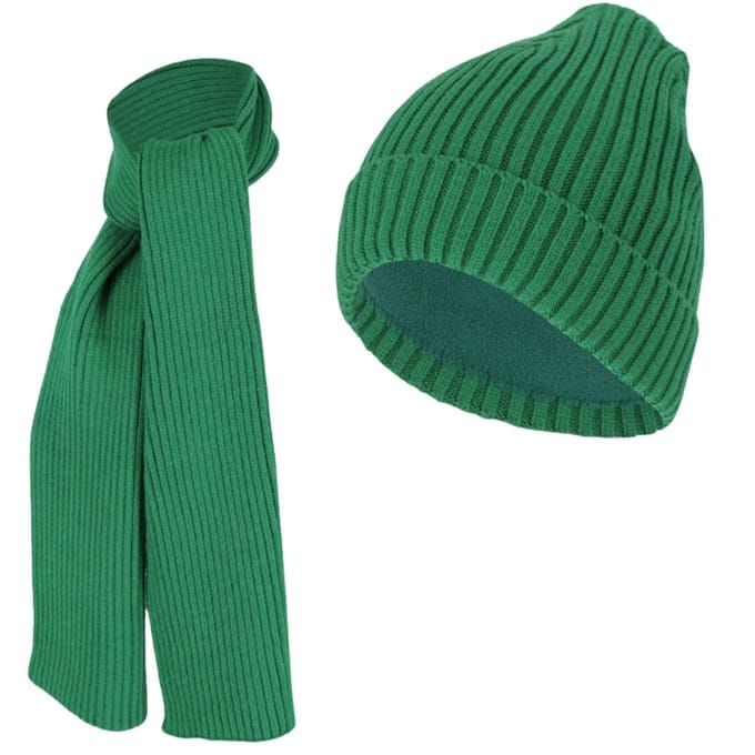 Muts & Sjaal jongens - Ribbed - Effen - Camel / 2/4 Jaar