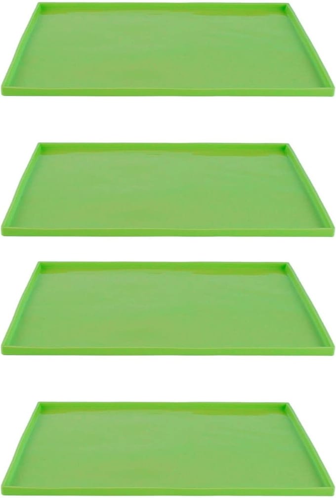 Silicone Dehydrator Mats, Multifunctional Heat Resistant Dehydrator Blades BPA Free with Fruit Leather Edges for - ShopVlot