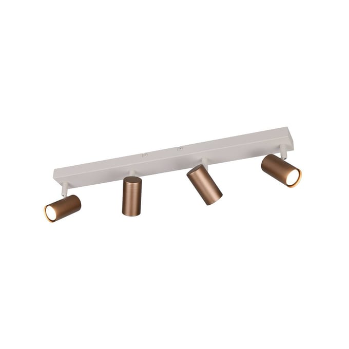 REALITY TARYN - Spot - Mokka - excl. 4x GU10 4 W - Plafondbevestiging