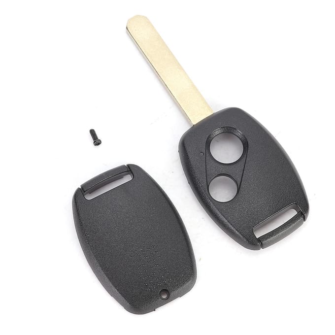 2-Knops Autosleutelhanger Hoes Shell Vervangingsaccessoire Geschikt voor Honda Accord gray