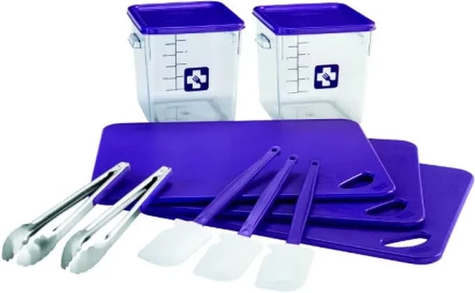 Rubbermaid Kleurgecodeerde set voor voedselbereiding en -bewaring - Kleurcodering: Allergeen