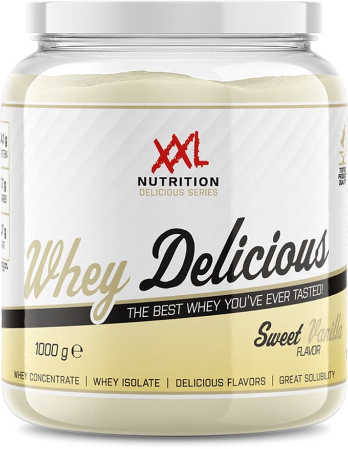 XXL Nutrition - Whey Delicious - Sweet Vanille - Eiwitpoeder - 1000 g