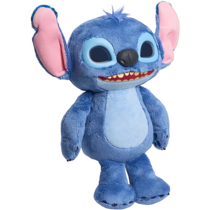 Disney Stitch - Many Moods Stitch - Interactieve Pluchen Knuffel - Met Geluid & LCD-ogen