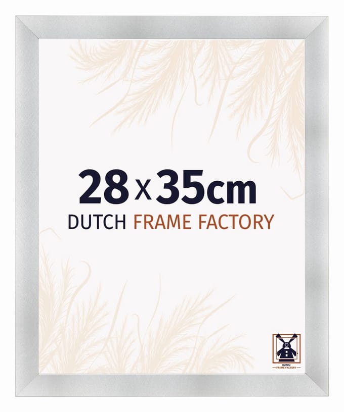 Fotolijst 28x35 cm - MDF - Aluminium Geborsteld - Praag