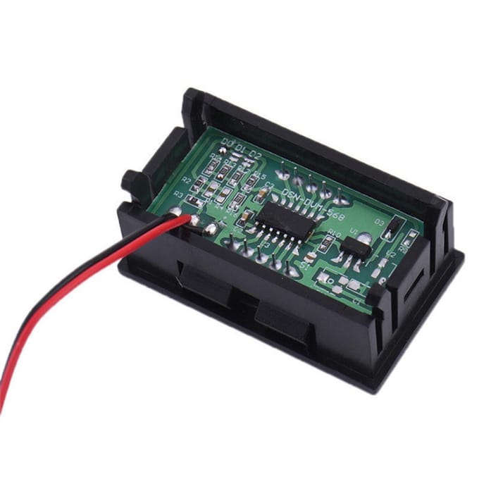 DC 3,2-30V tweedraads voltmeter LED-paneel Digitale display spanningsmeterapparaat rood