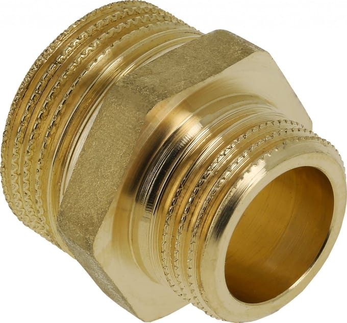 Bonfix messing verloopnippel - 3/8 x 1/8 Buitendraad