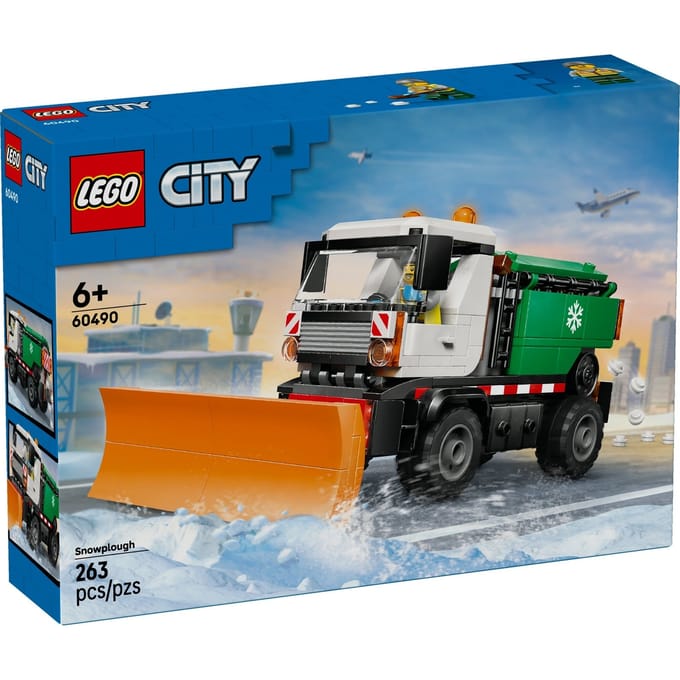 LEGO City Sneeuwploeg 60490 Bouwset voor Kinderen om Een Realistische Ploeg met Lichten en Kabels te Bouwen
