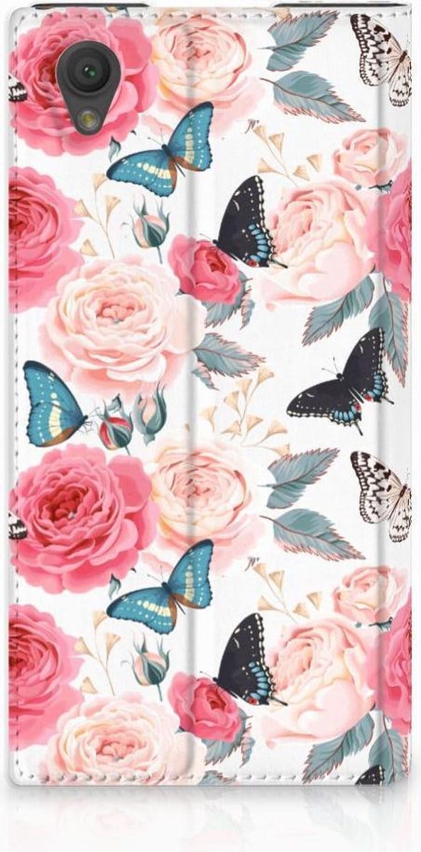 Sony Xperia L1 Smart Cover Butterfly Roses