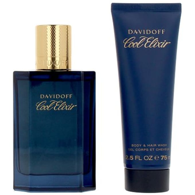 Parfumset voor Heren Davidoff COOL ELIXIR PARFUM INTENSE 2 Onderdelen