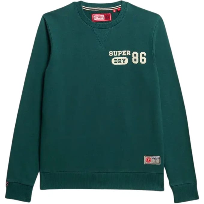 Superdry - Atheltic sweatshirt met print - Heren - Truien