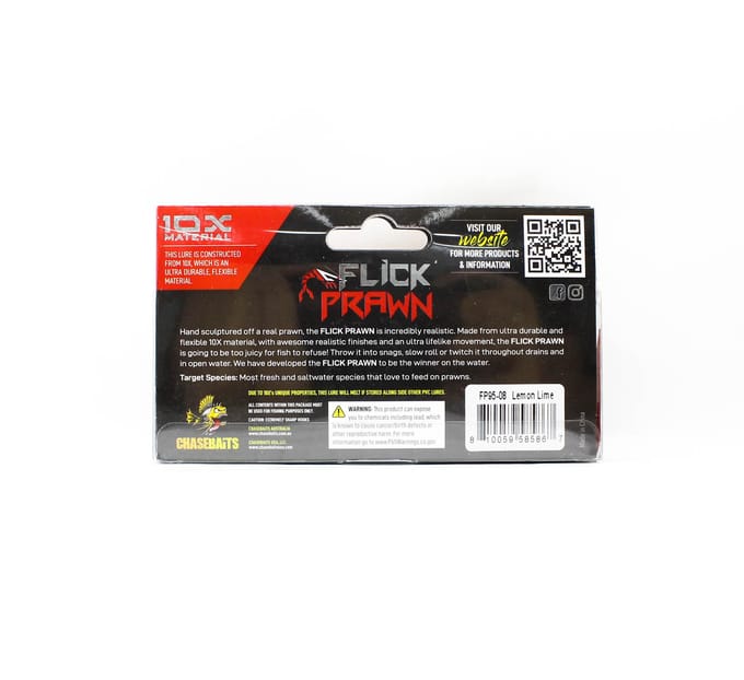 Chasebaits Flick Prawn 95 mm 4 gram Zinkende Kunstaas 08 (5867)