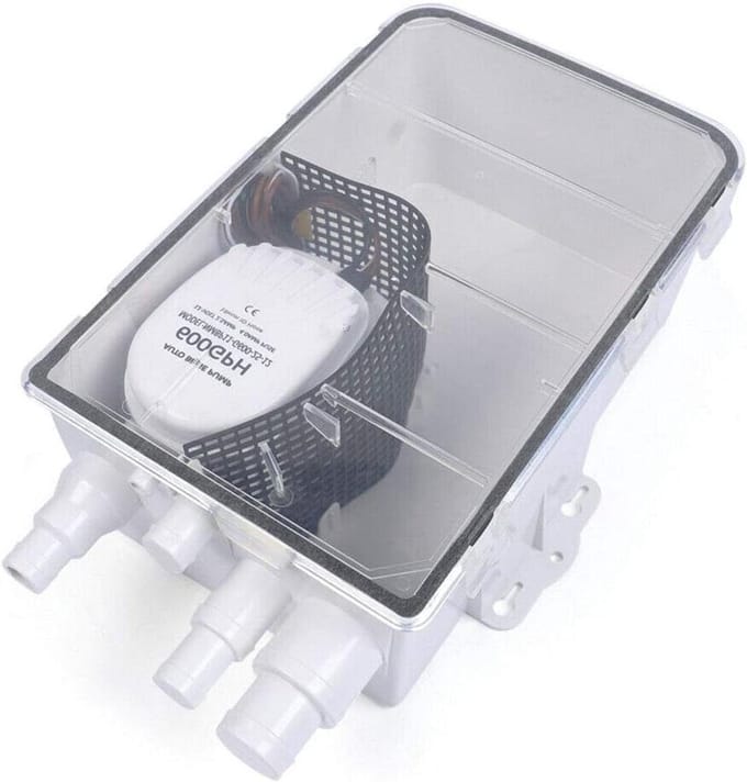 Douchepompsysteem - Afvoerpomp - Water Afvoeren - Automatische Vlotterschakelaar - 600GPH - Rood