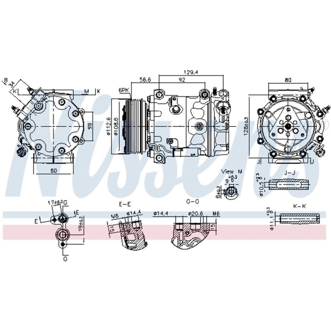 Compressor airconditioning NISSENS 890780