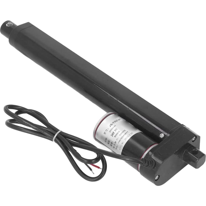 Lineaire Elektrische Actuator 1000N 200mm Slag IP65 Zwart Lineaire Actuator met Eindschakelaar 24V Lineair