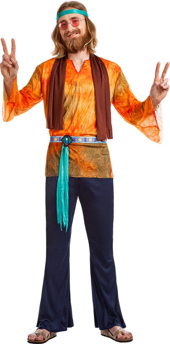 Boland - Kostuum Hippie Buzz (M/L) - Volwassenen - Hippie - 60's & 70's - Flower Power