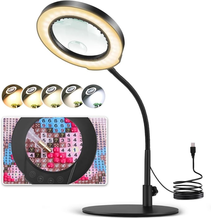 Loeplamp met Standaard - Lamp met Led Verlichting