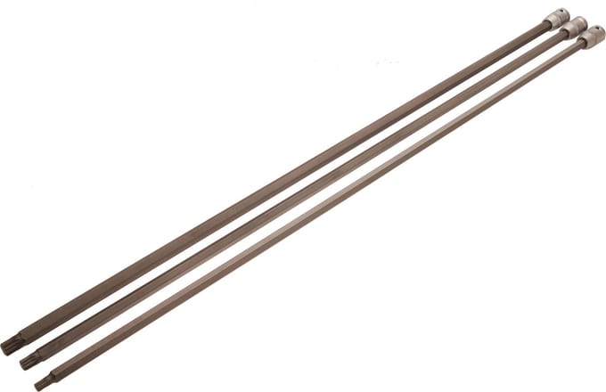 BGS Dopsleutelbitset lengte 800 mm 1/2 veeltand (voor XZN) voor VAG 3 delig