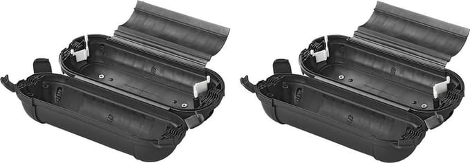 ProPlus Stekkersafe veiligheidsbox - 2x - IP44 - voor Schuko stekkerverbindingen - zwart