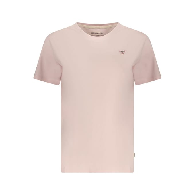 Guess Jeans Rosa Katoenen Dames T-Shirt