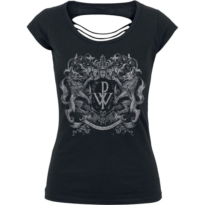 Powerwolf T-shirt - Crest - S tot XL - voor Vrouwen - zwart