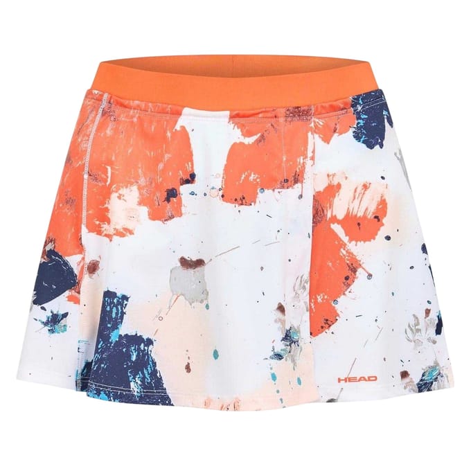 Head Damesrok met verfspatten (Oranje)