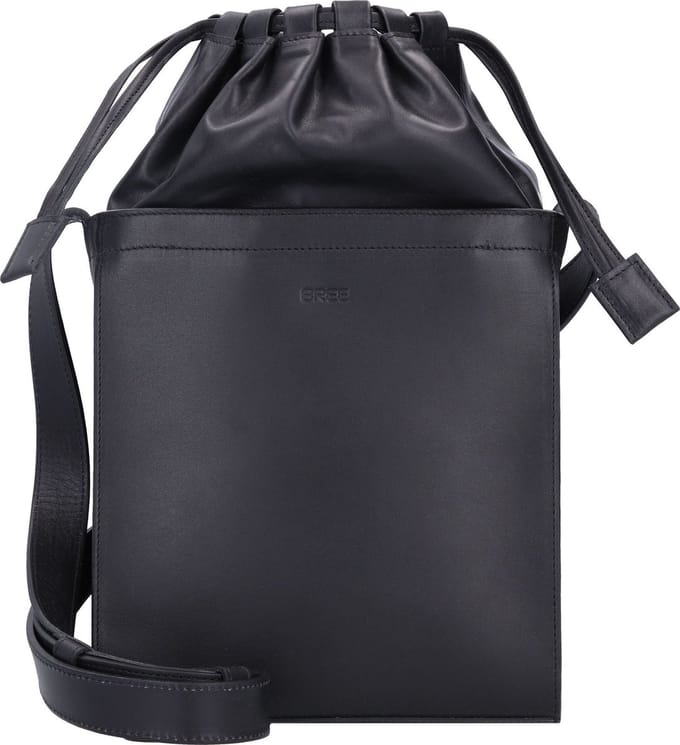 BREE Leren Avondtas Schoudertas Nikka 1 Cross Shoulderbag Black Zwart