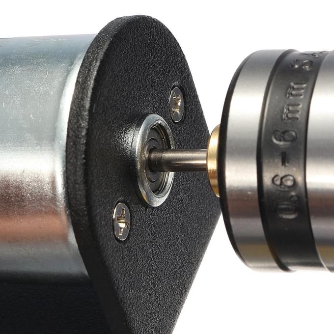 DC 12 V-36 V Draaibank Druk 555 Motor met Miniatuur Handboorkop en Montagebeugel DIY Tool set 1